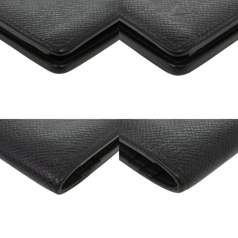 Louis Vuitton Portefeuille Brother Taiga M30502 Navy- Long Wallet LV 0046 Louis