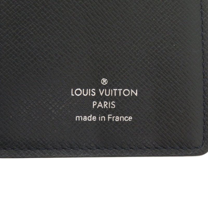 Louis Vuitton Portefeuille Brother Taiga M30502 Navy- Long Wallet LV 0046 Louis