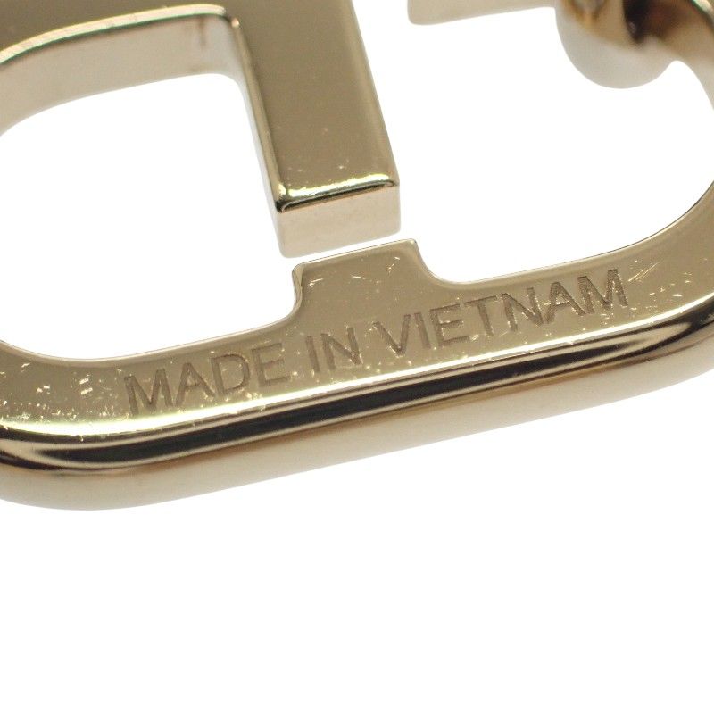 HERMES Surmer PM Necklace Metal Buffalo Horn Gold Hardware Women's