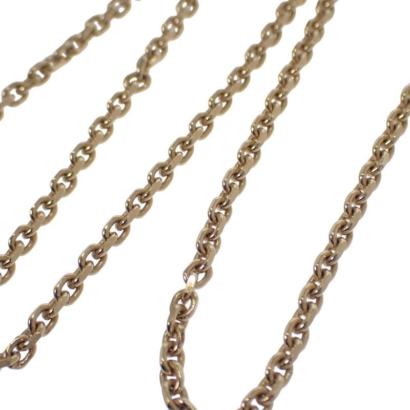 HERMES Surmer PM Necklace Metal Buffalo Horn Gold Hardware Women's