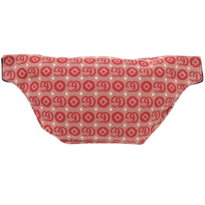 GUCCI Children's Star Star-502095 Canvas Leather Red Waist Bag Body Bag Red