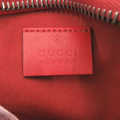 GUCCI Children's Star Star-502095 Canvas Leather Red Waist Bag Body Bag Red