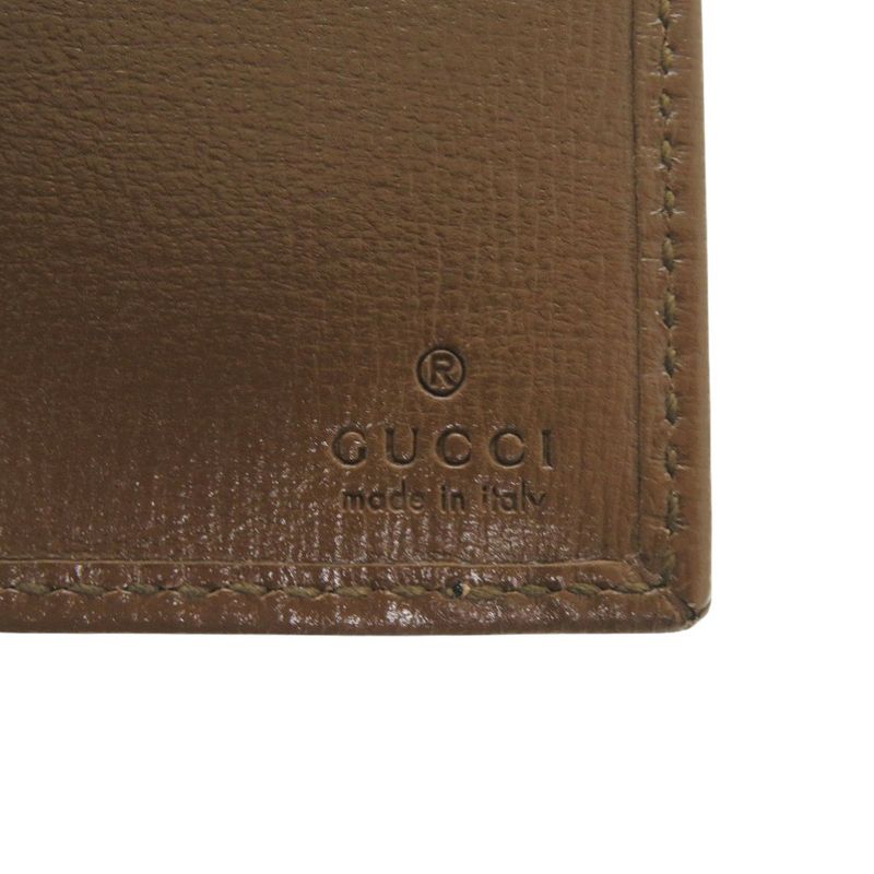 GUCCI Interlocking G 673001 GG Supreme Beige Bifold Wallet Billfold 0049 GUCCI