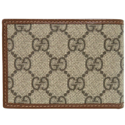 GUCCI Interlocking G 673001 GG Supreme Beige Bifold Wallet Billfold 0049 GUCCI