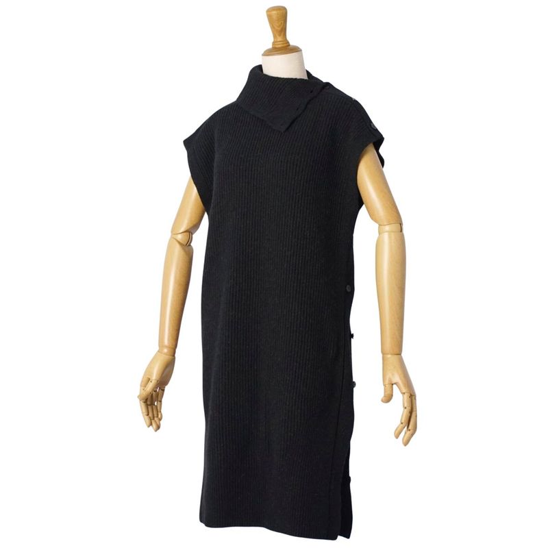 Hermes One Piece Knit Sleeveless Camel 100%