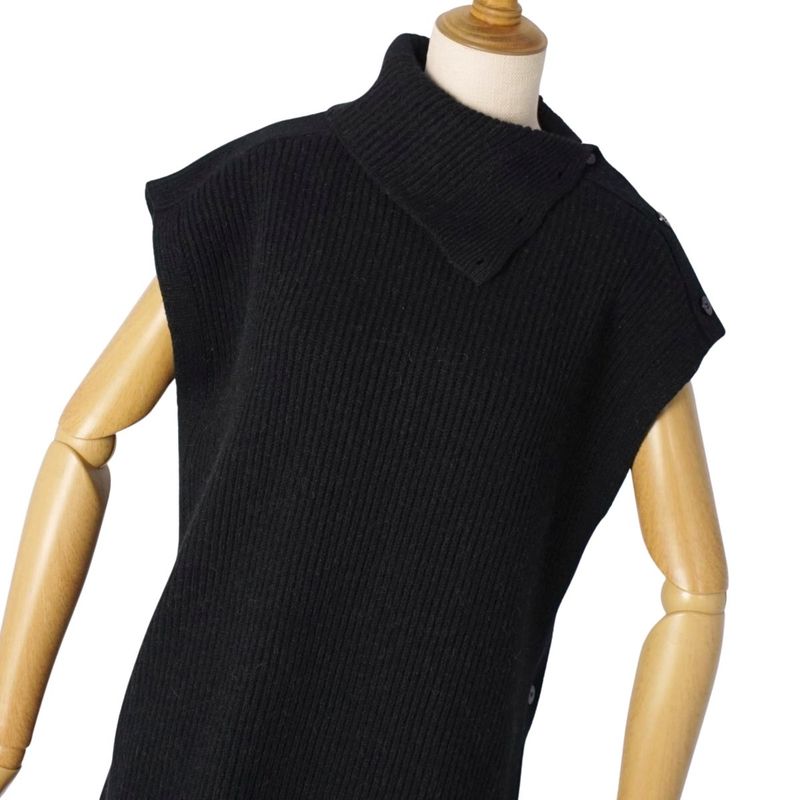 Hermes One Piece Knit Sleeveless Camel 100%