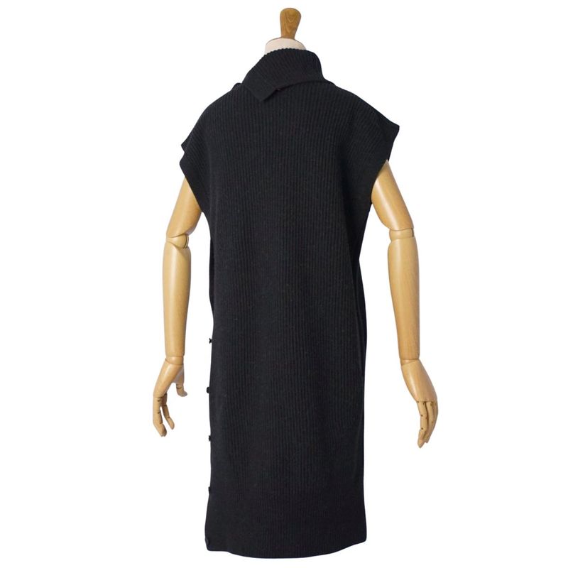 Hermes One Piece Knit Sleeveless Camel 100%