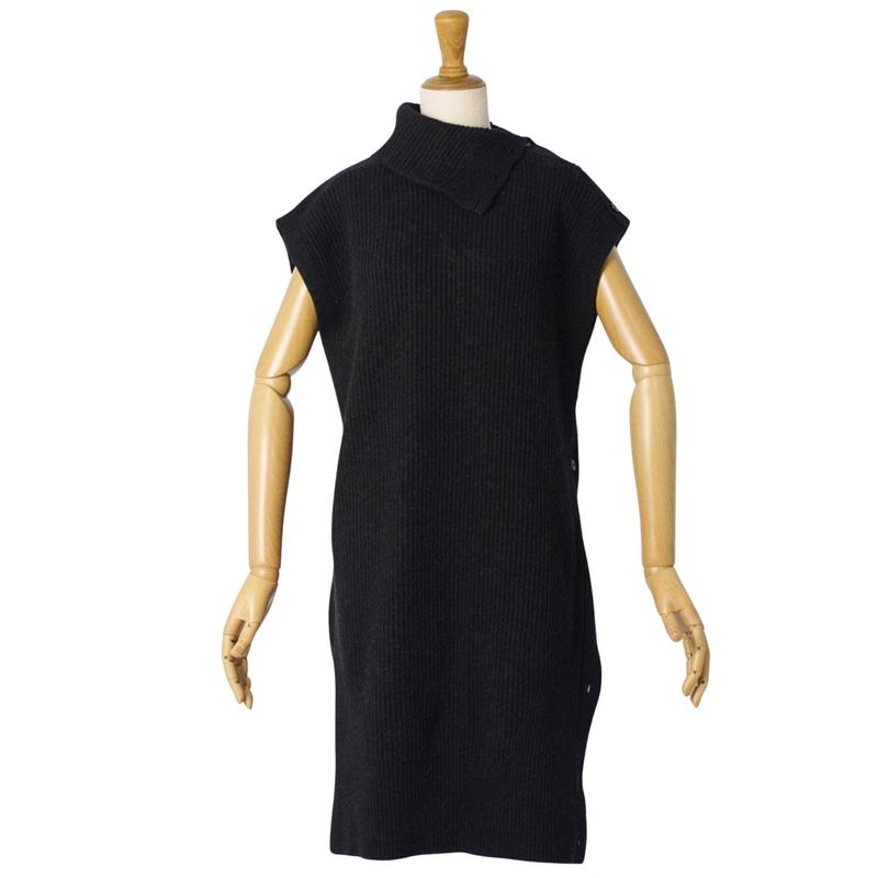 Hermes One Piece Knit Sleeveless Camel 100%
