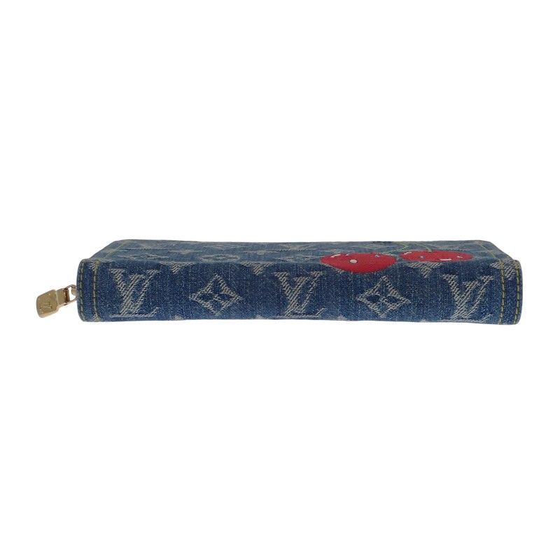 Louis Vuitton LV × TM Zippi-wallet M23161 Long Wallet Monogram Denim Blue-gold