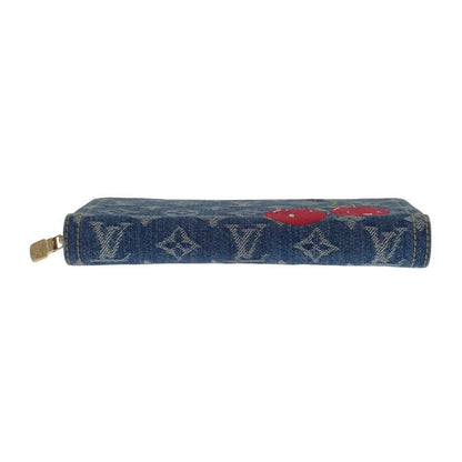 Louis Vuitton LV × TM Zippi-wallet M23161 Long Wallet Monogram Denim Blue-gold
