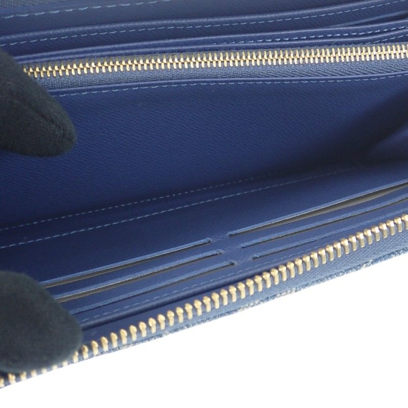 Louis Vuitton LV × TM Zippi-wallet M23161 Long Wallet Monogram Denim Blue-gold