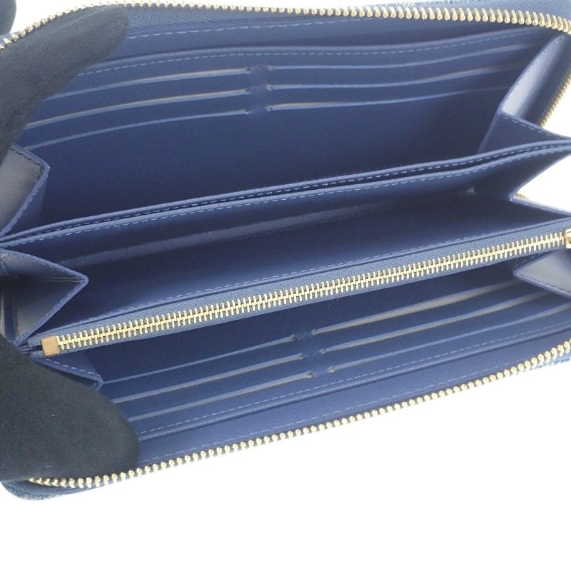 Louis Vuitton LV × TM Zippi-wallet M23161 Long Wallet Monogram Denim Blue-gold