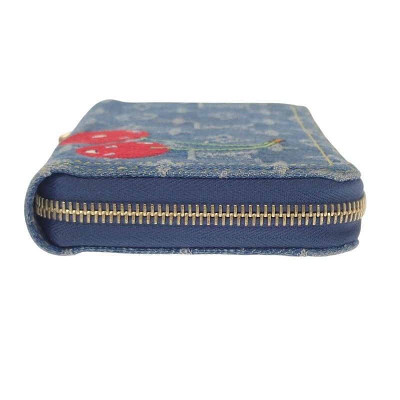 Louis Vuitton LV × TM Zippi-wallet M23161 Long Wallet Monogram Denim Blue-gold