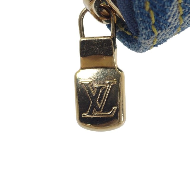 Louis Vuitton LV × TM Zippi-wallet M23161 Long Wallet Monogram Denim Blue-gold