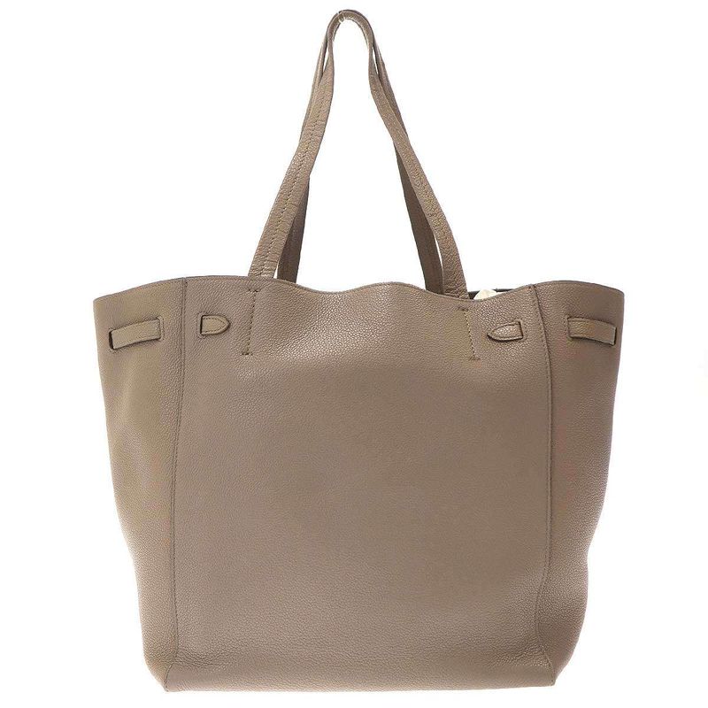 CELINE By Phoebe Philo Cabas Phantom Small Leather Tote Bag 189023tni Taupe