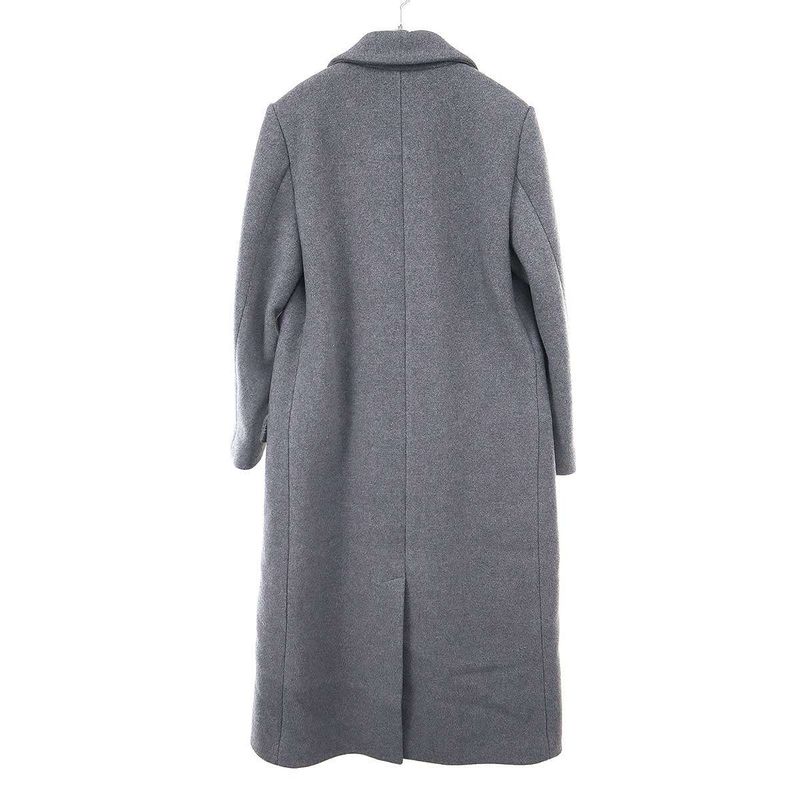 LOEWE Single Breasted Wool Long Coat S540y01x33 Gray 34