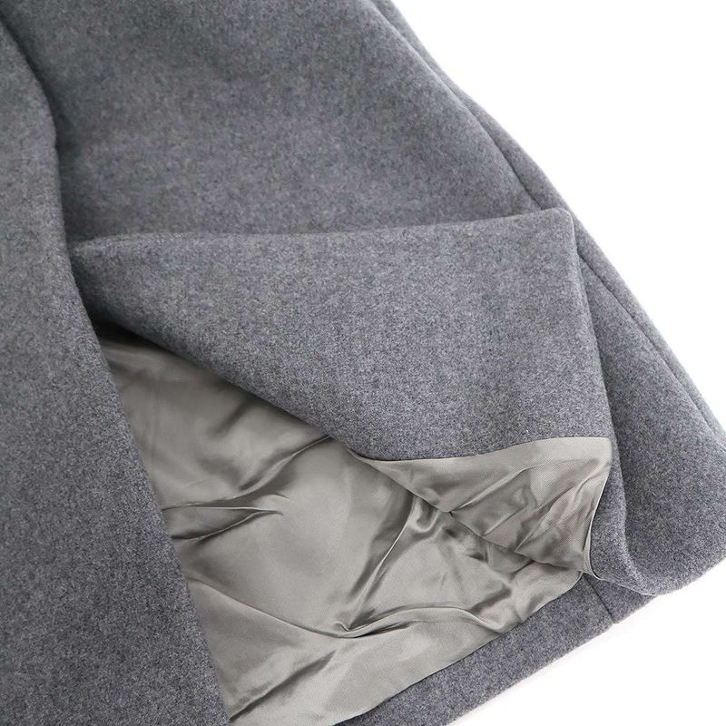 LOEWE Single Breasted Wool Long Coat S540y01x33 Gray 34