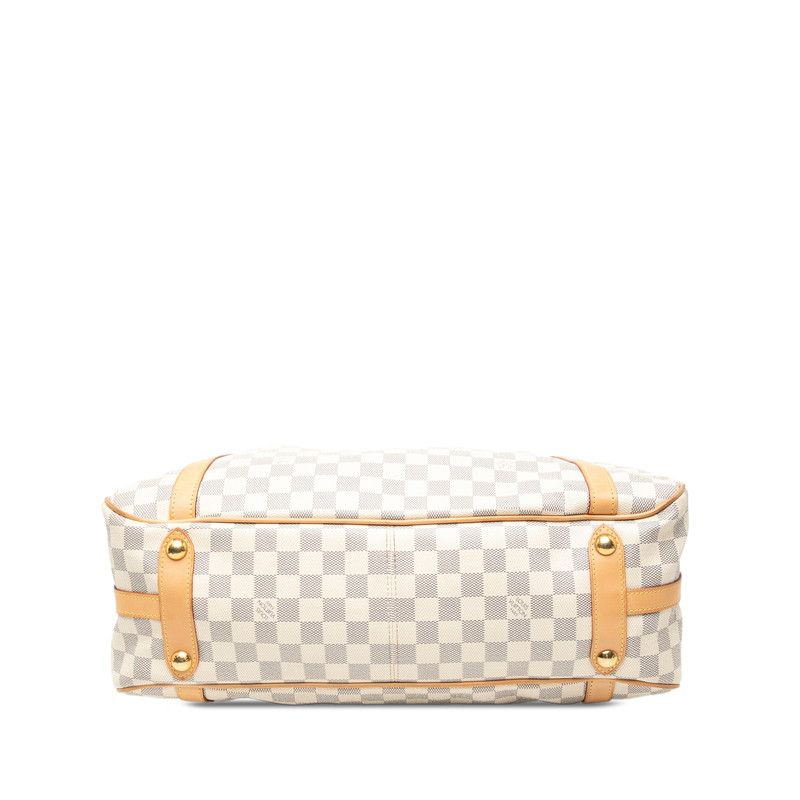 Louis Vuitton Damier Azure Streza GM Handbag Tote Bag N42221 White PVC Leather