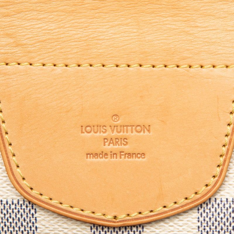 Louis Vuitton Damier Azure Streza GM Handbag Tote Bag N42221 White PVC Leather