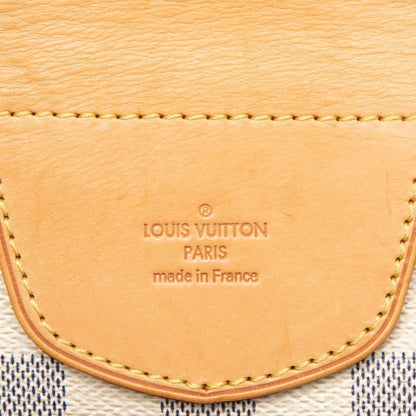 Louis Vuitton Damier Azure Streza GM Handbag Tote Bag N42221 White PVC Leather