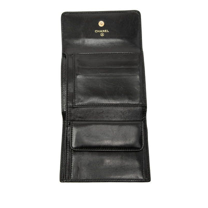 CHANEL Coco Mark Black Caviar Skin Women's CHANEL
