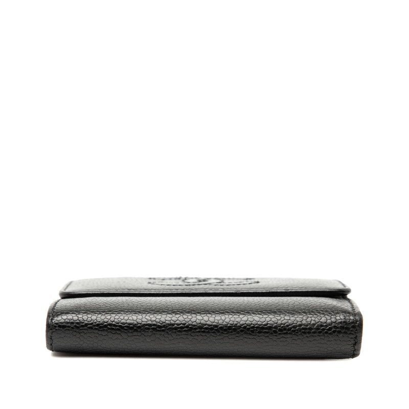 CHANEL Coco Mark Black Caviar Skin Women's CHANEL