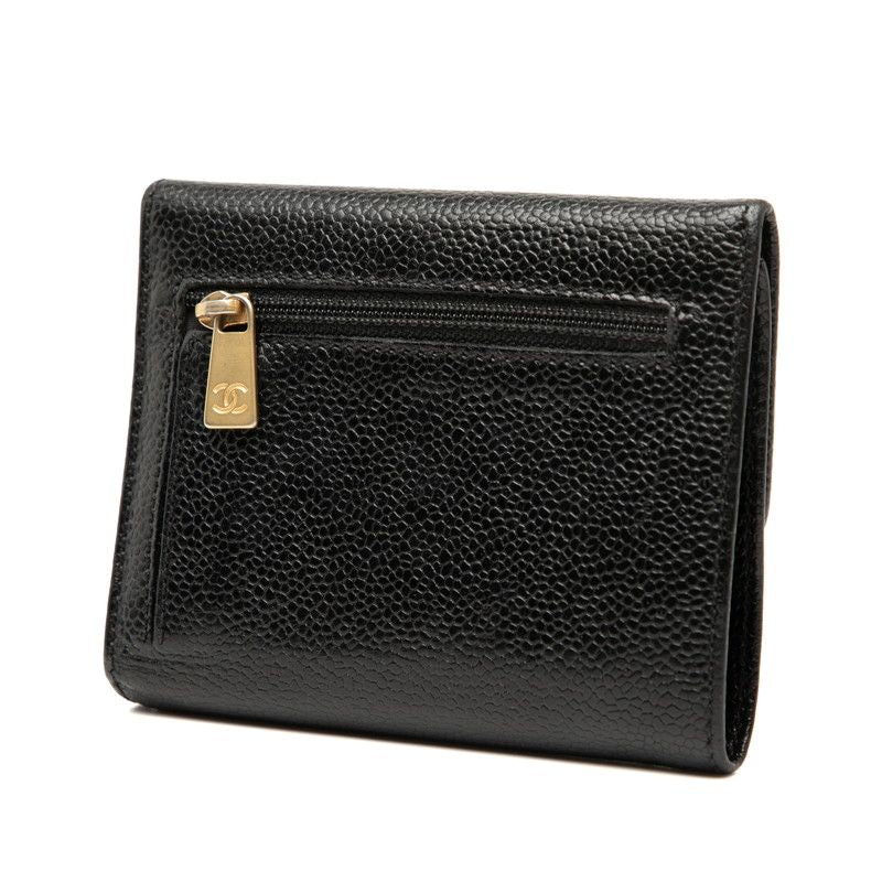 CHANEL Coco Mark Black Caviar Skin Women's CHANEL