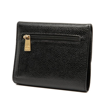 CHANEL Coco Mark Black Caviar Skin Women's CHANEL