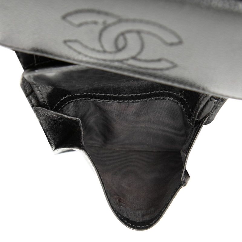 CHANEL Coco Mark Black Caviar Skin Women's CHANEL