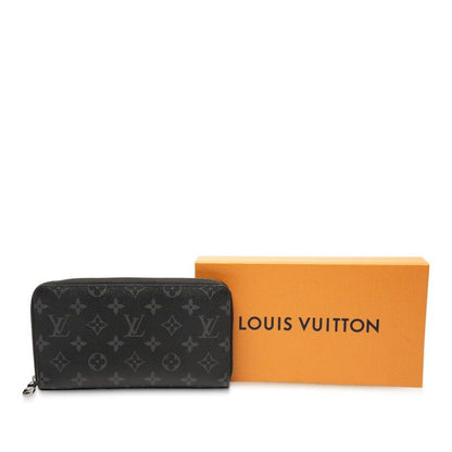 Louis Vuitton Monogram Eclipse Zippy-organizer-nm Round Zipper-long Wallet
