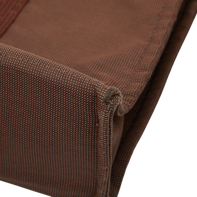 HERMES Her Line Tote MM Brown Canvas Women's HERMES