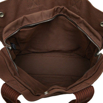 HERMES Her Line Tote MM Brown Canvas Women's HERMES