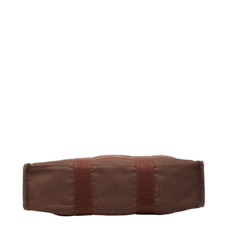 HERMES Her Line Tote MM Brown Canvas Women's HERMES