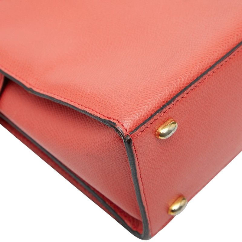CELINE Logo Red Leather Women's CELINE