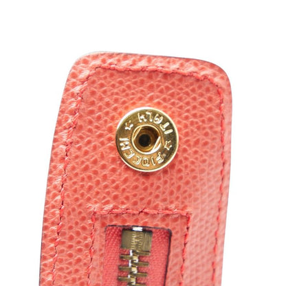 CELINE Logo Red Leather Women's CELINE