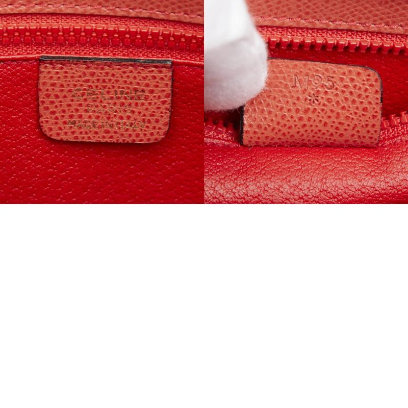 CELINE Logo Red Leather Women's CELINE