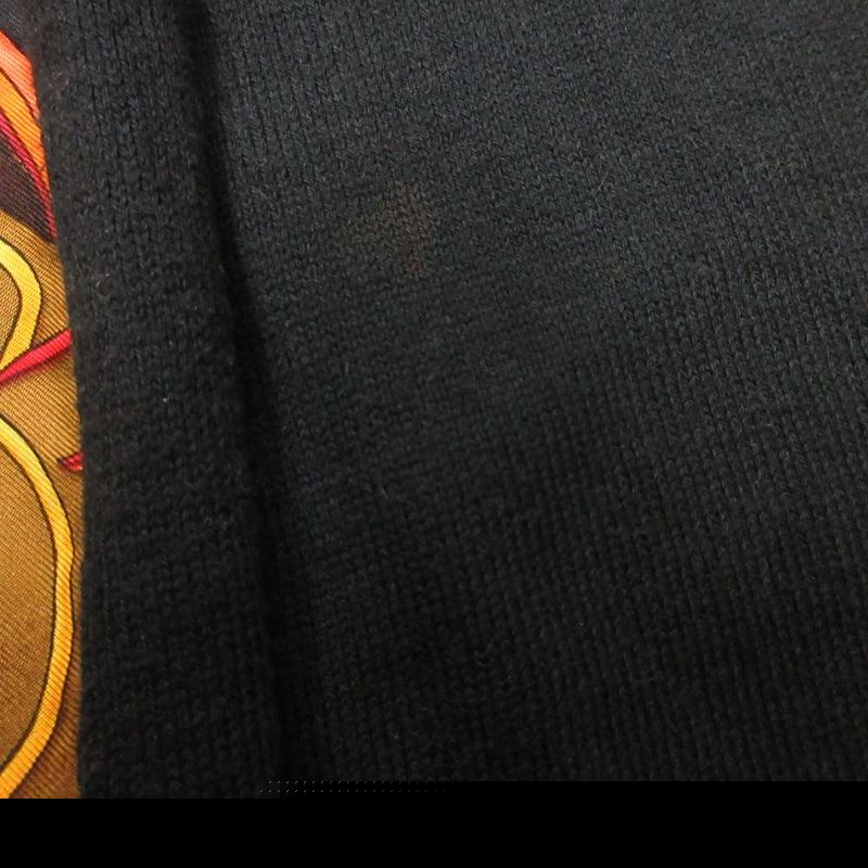 HERMES Vintage Twill LANE Knit Polo Silk X Cotton Cashmere Sweater - Carre