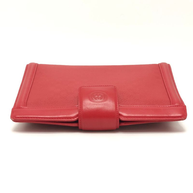 GUCCI Shoulder Bag GG Pattern 004-113-0364 PVC Leather Red