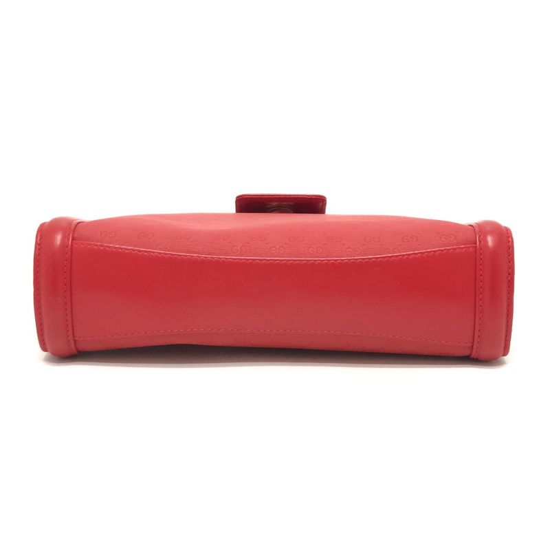 GUCCI Shoulder Bag GG Pattern 004-113-0364 PVC Leather Red