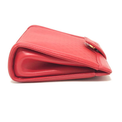 GUCCI Shoulder Bag GG Pattern 004-113-0364 PVC Leather Red