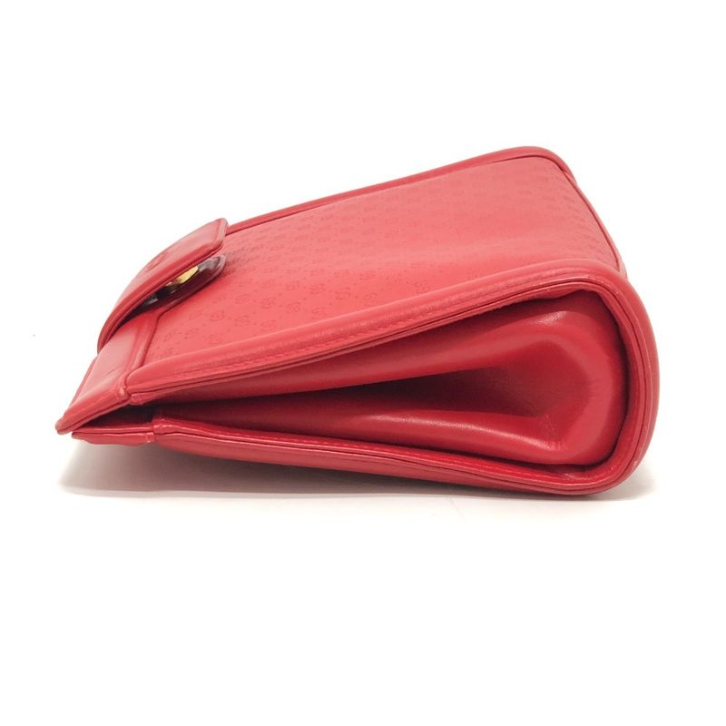 GUCCI Shoulder Bag GG Pattern 004-113-0364 PVC Leather Red