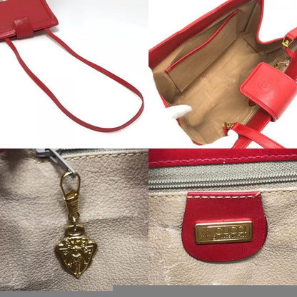 GUCCI Shoulder Bag GG Pattern 004-113-0364 PVC Leather Red