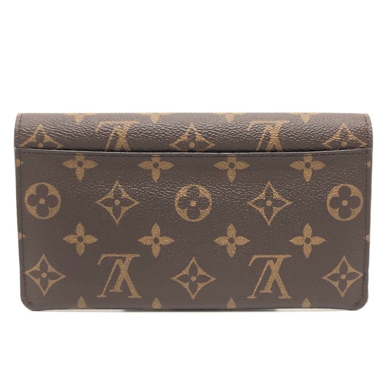 Louis Vuitton Long Wallet Portefeuille -jeanne M62203 Monogram Canvas Rose