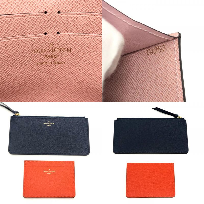 Louis Vuitton Long Wallet Portefeuille -jeanne M62203 Monogram Canvas Rose