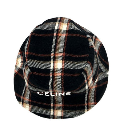 CELINE Hat Logo Check 2au5b231l Wool Multicolor