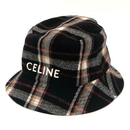 CELINE Hat Logo Check 2au5b231l Wool Multicolor
