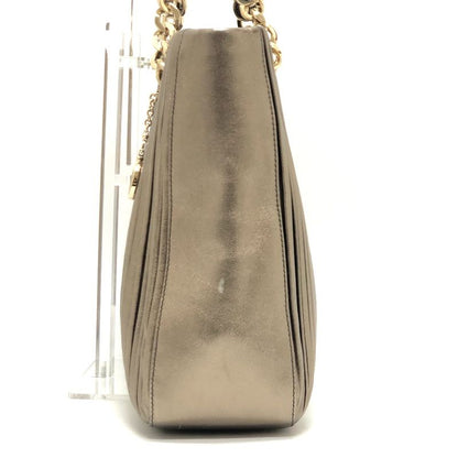 BVLGARI Tote Bag Monet Nappa Plisee Leather Gold
