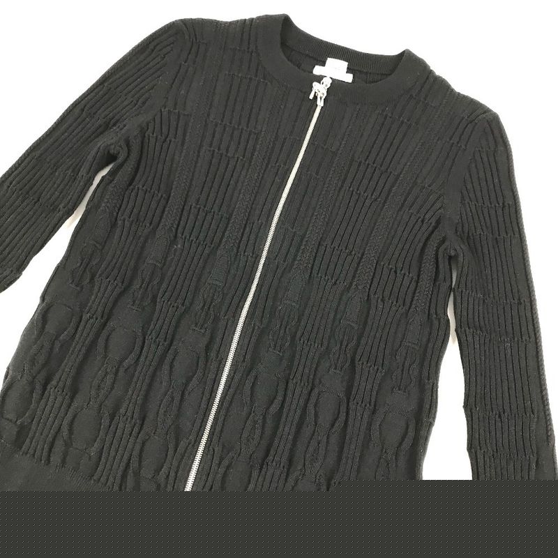 HERMES Cardigan Mors A Jouet Silk Black