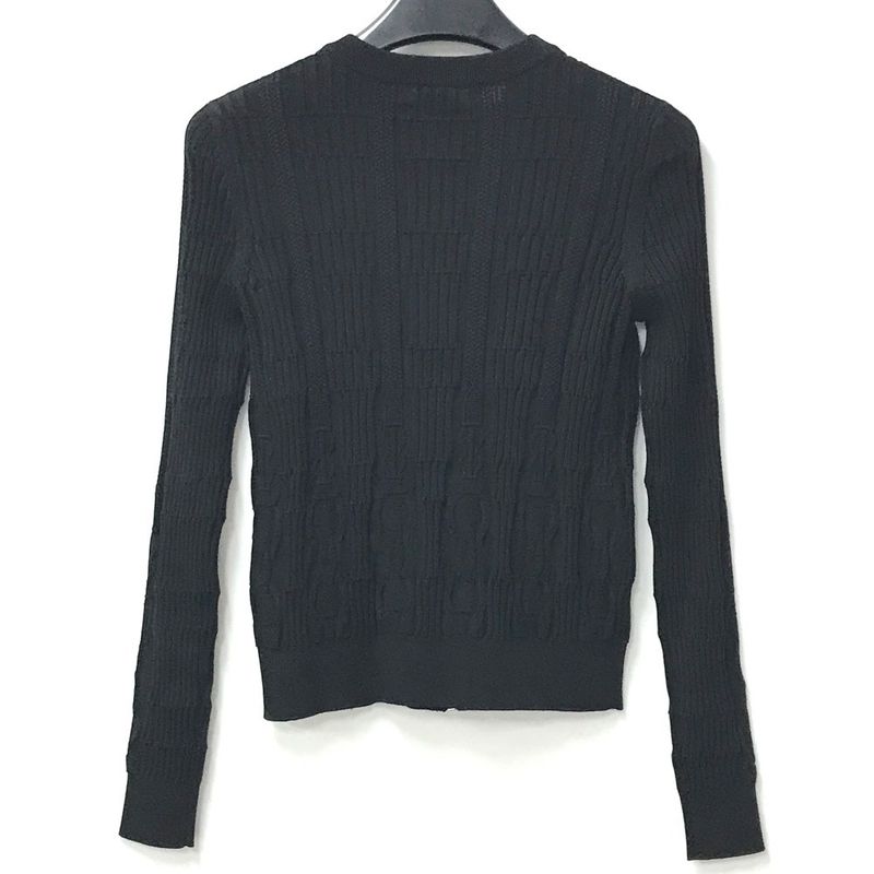 HERMES Cardigan Mors A Jouet Silk Black