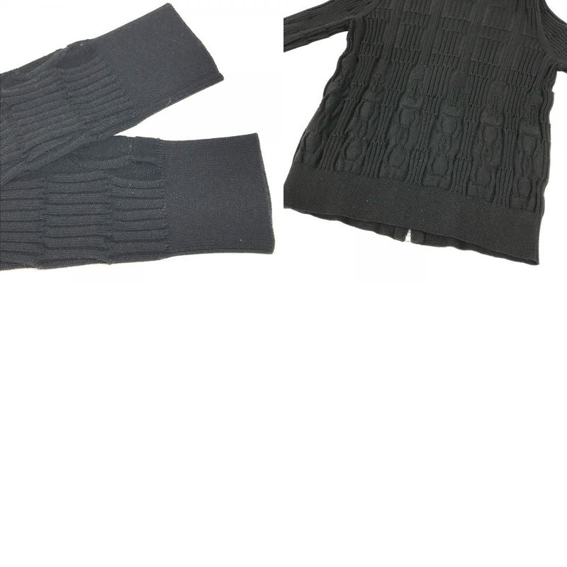 HERMES Cardigan Mors A Jouet Silk Black